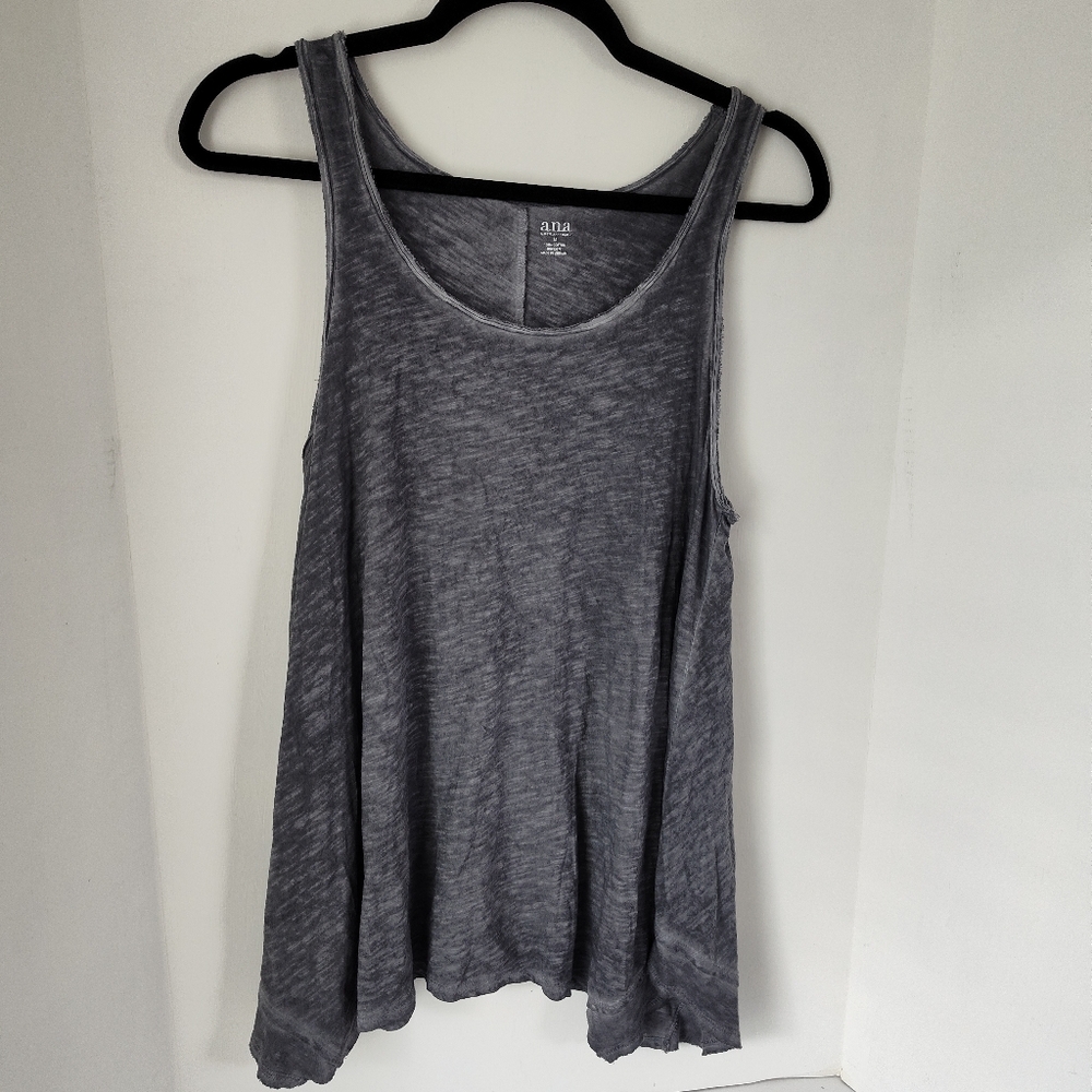 a.n.a Heathered Gray Tank Top